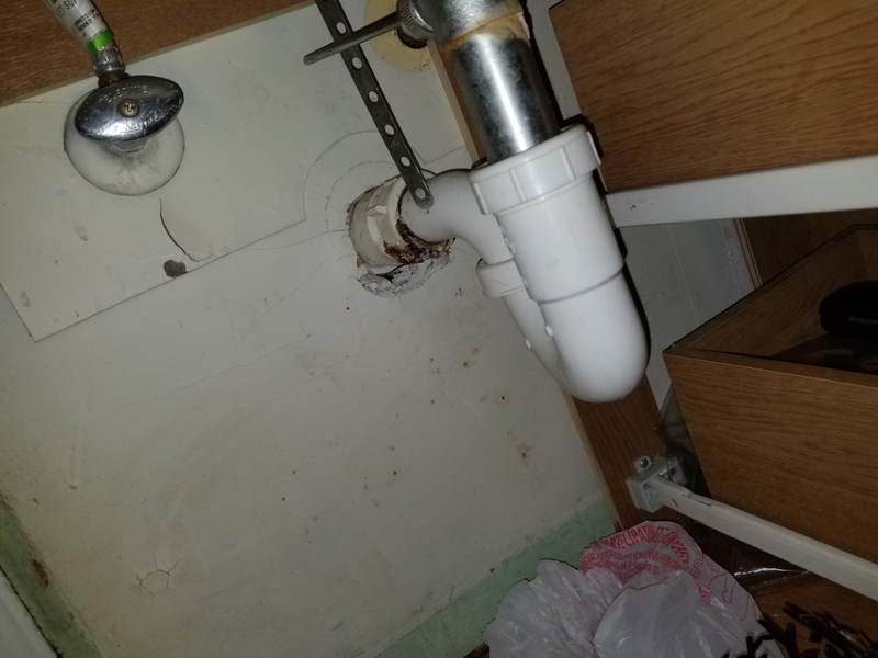 under the sink